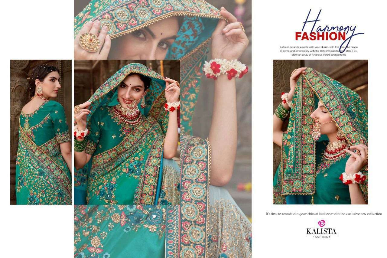 kalista khwaab vol 19 series 7012-7017 fancy fabric saree