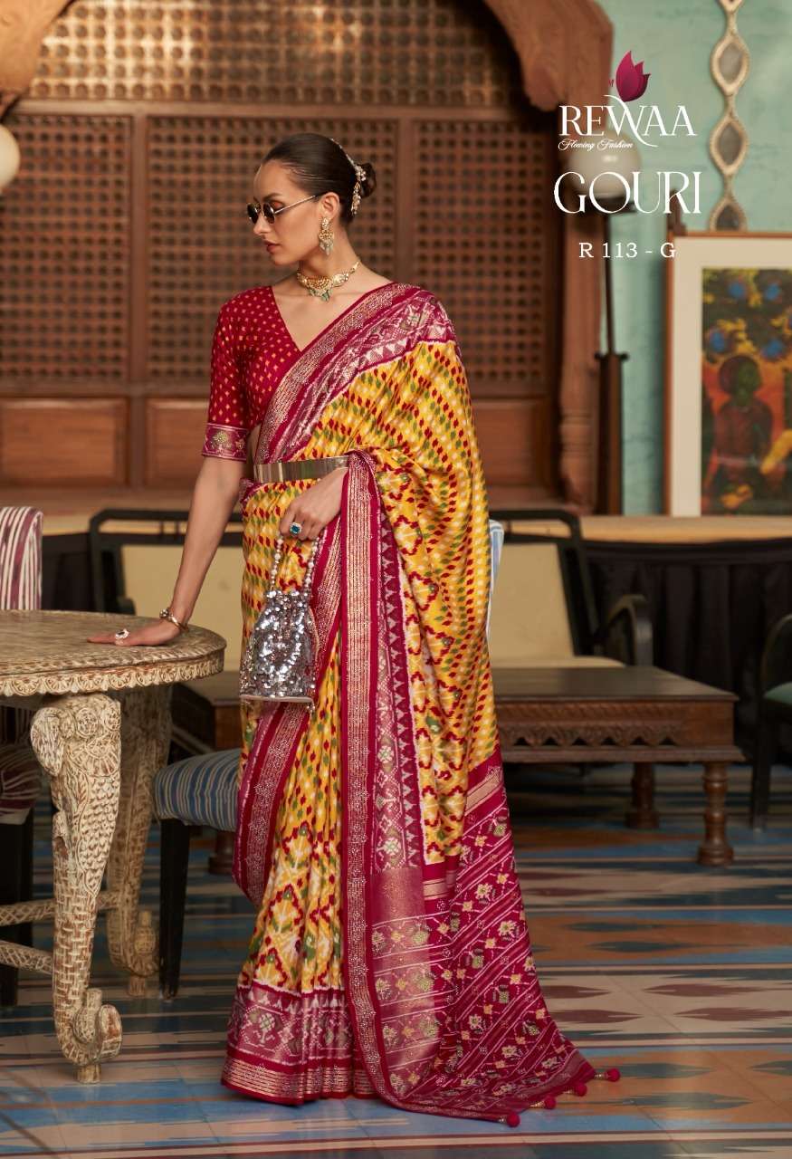 REWAA PATOLA 113 COLOR DESIGNER PATOLA SAREE 