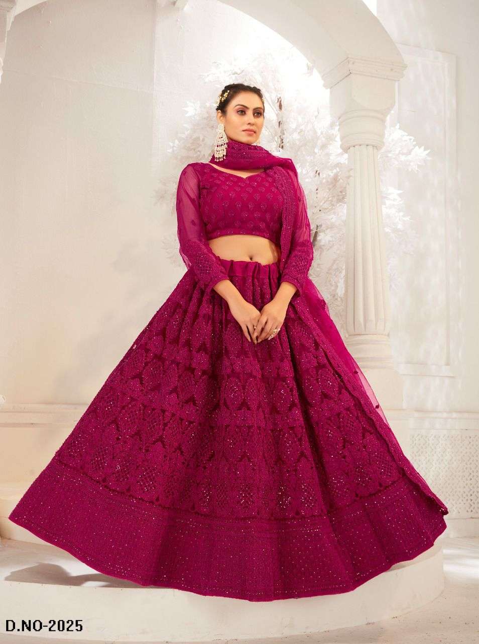 SENHORA ENGAGEMENT BRIDAL HERITAGE VOL-9 DESIGNER NET LEHENGA 