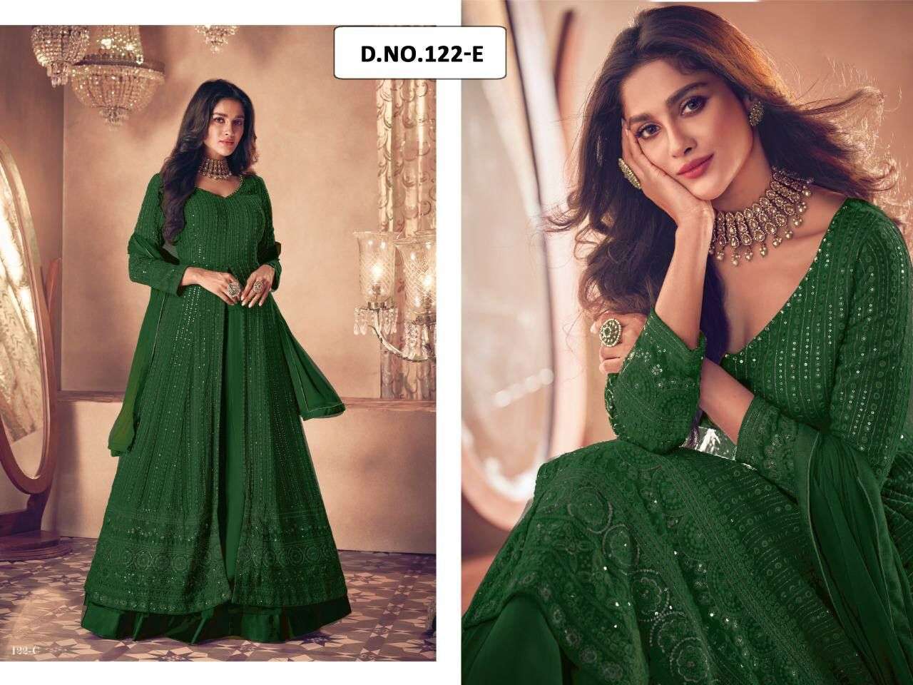 AASHIRWAD SAYURI NOOR 122 COLOR DESIGNER HEAVY  FAUX GEORGETTE SUIT