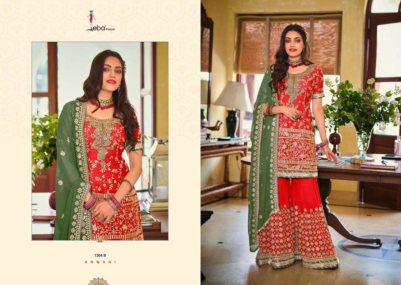 EBA ARMANI COLOR VOL 2 DESIGNER FAUX GEORGETTE SUIT 