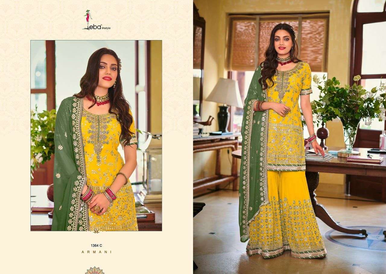 EBA ARMANI COLOR VOL 2 DESIGNER FAUX GEORGETTE SUIT 