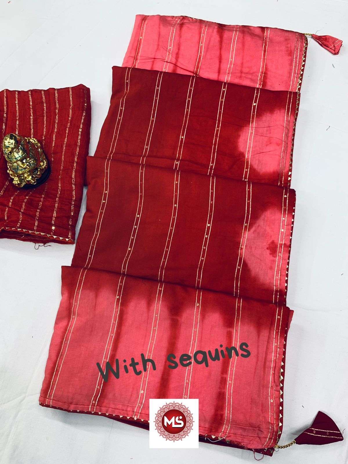 MS BRAND SIBORI VOL 1 DESIGNER PURE HEAVY COTTON SAREE 