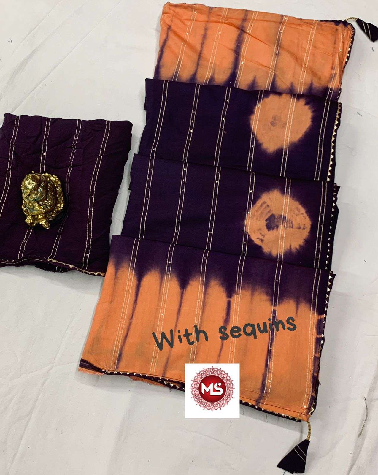 MS BRAND SIBORI VOL 1 DESIGNER PURE HEAVY COTTON SAREE 