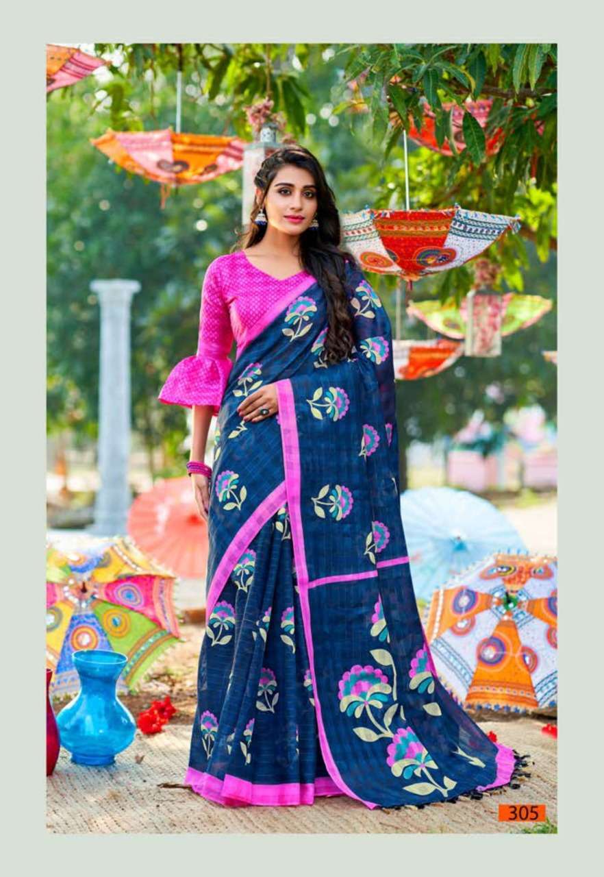 vinamra corporation white wings series 3001-3008 Silver Zari saree