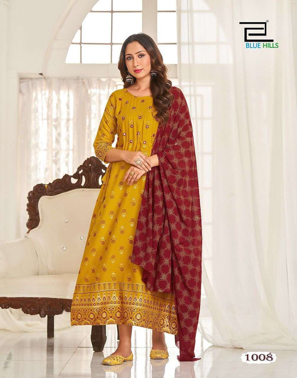 blue hills tradition kurti with dupatta beautiful colors authorized supplier