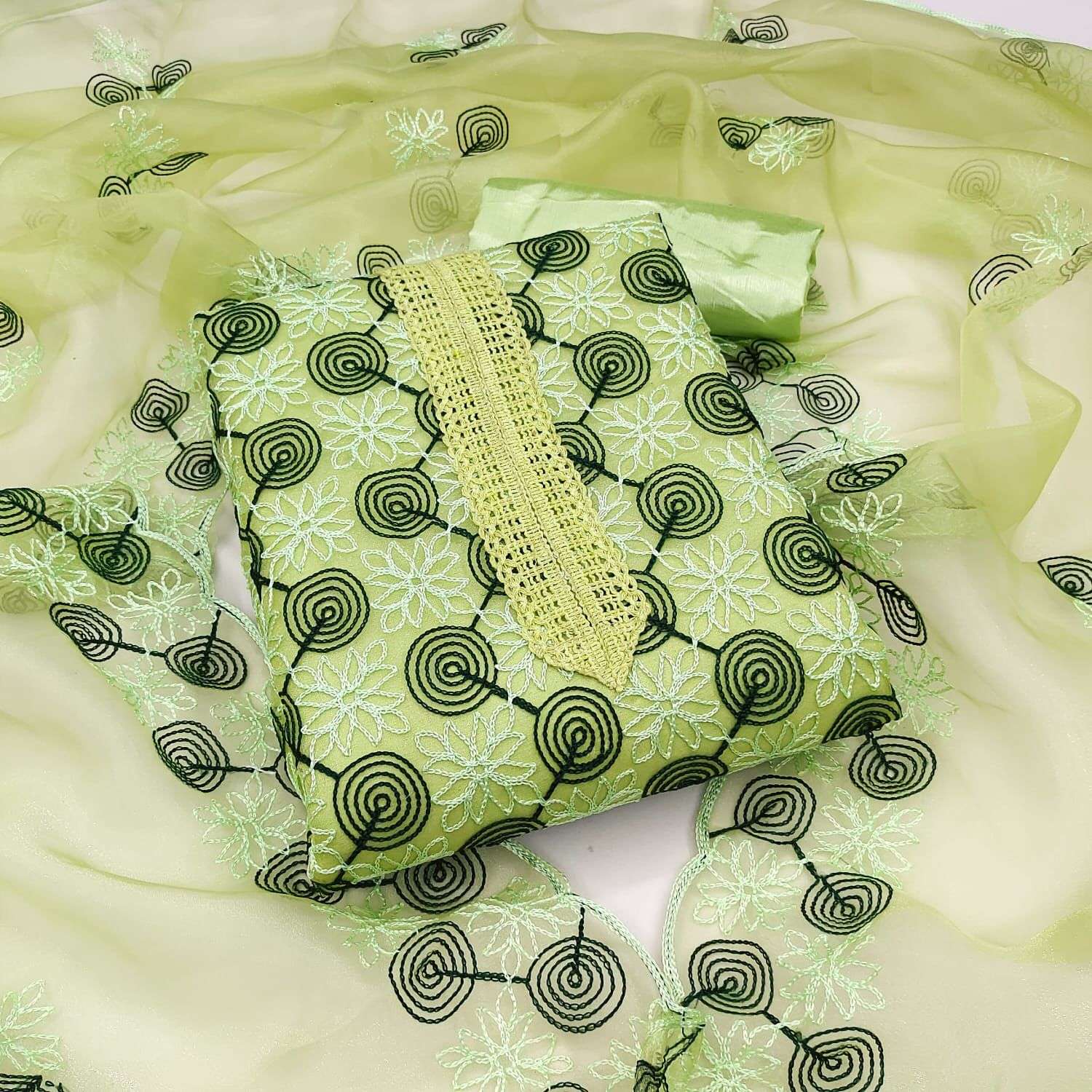 BT-07 DESIGNER ORGANZA SILK WORK NON CATALOG DRESS