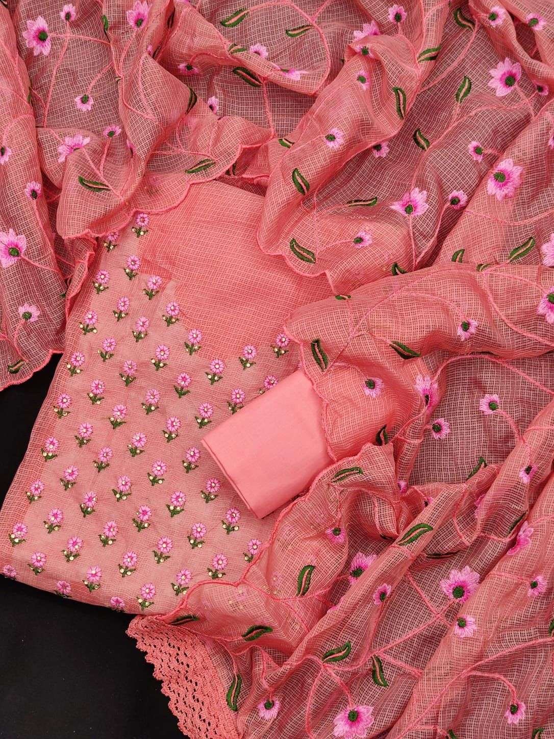 BT-17 DESIGNER KOTA DORIYA EMBROIDERED WORK NON CATALOG DRESS 