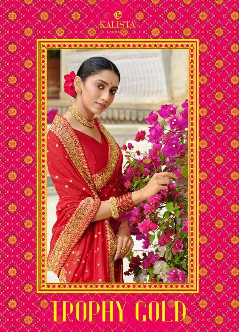 kalista trophy gold series 87827-872834 vichitra saree