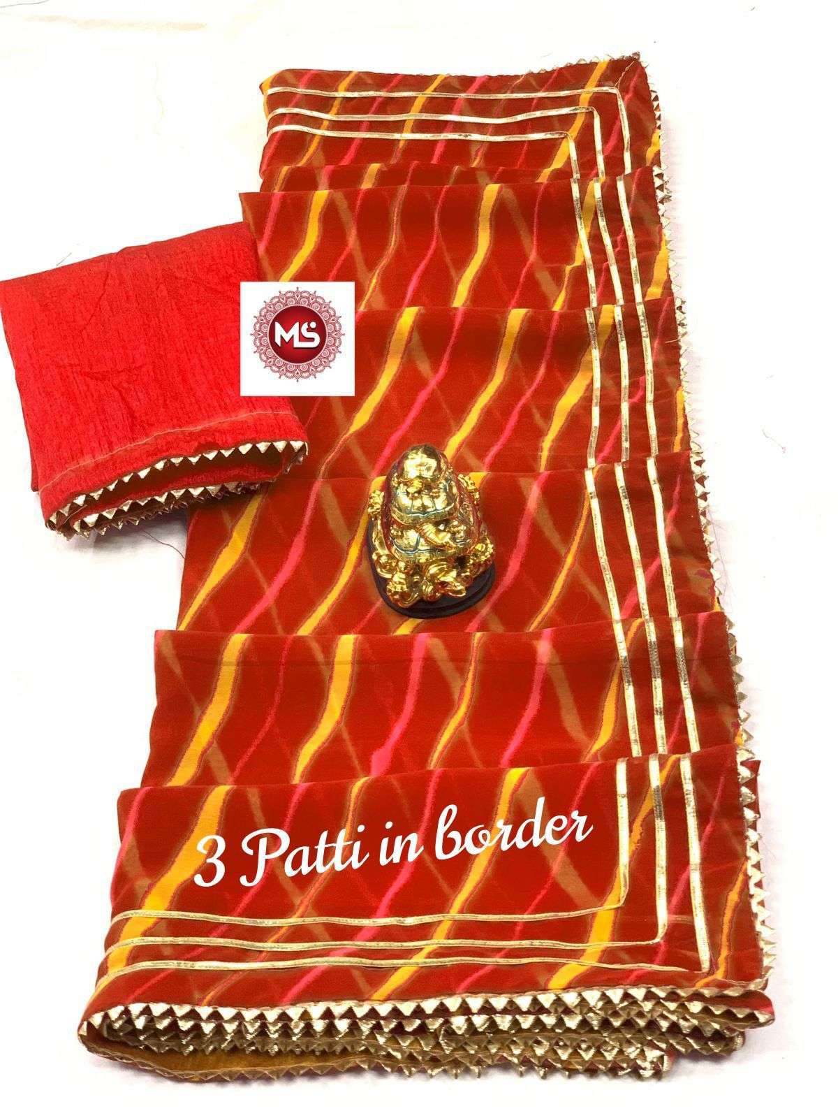 MS BRAND LEHRIYA DESIGNER GEORGETTE SAREE 