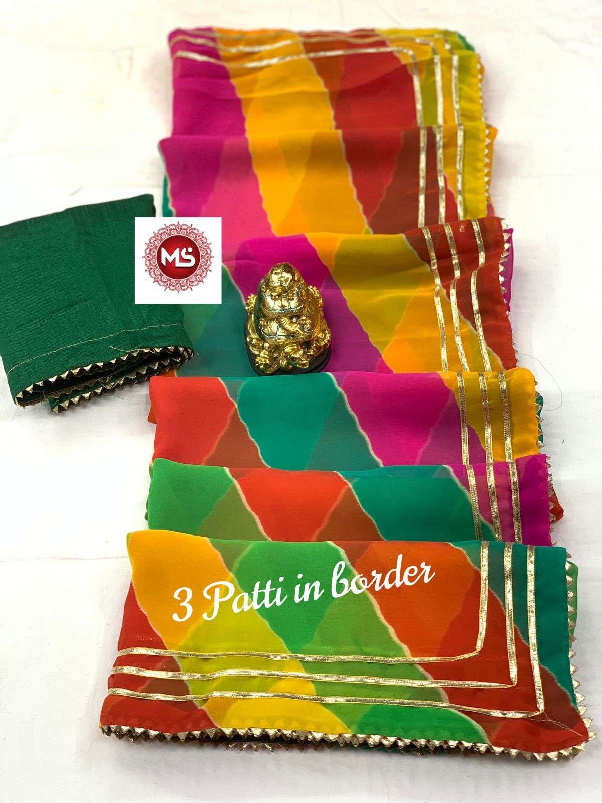 MS BRAND LEHRIYA DESIGNER GEORGETTE SAREE 