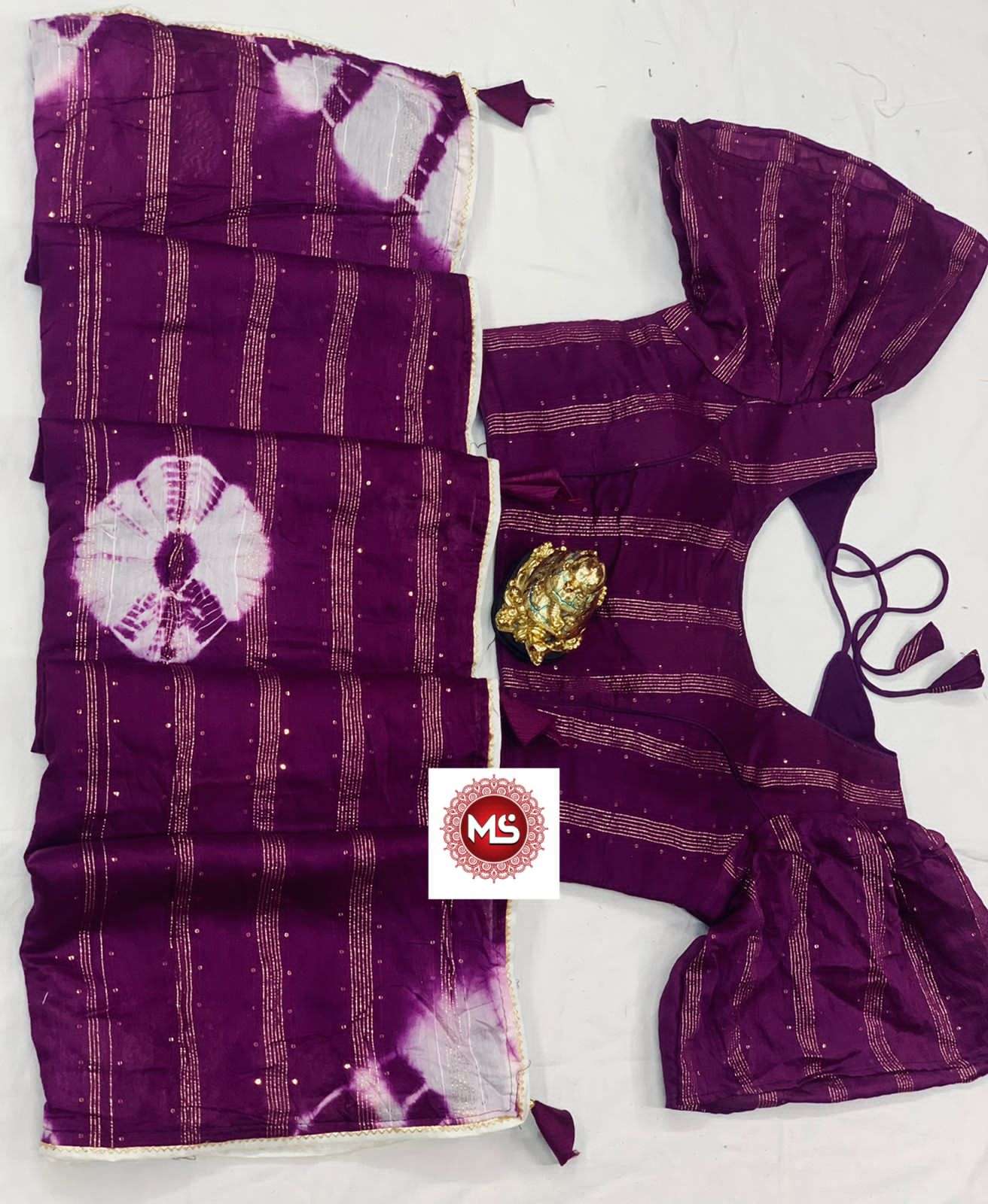 MS BRAND SIBORI VISCOSE SEQUENCE SAREE 