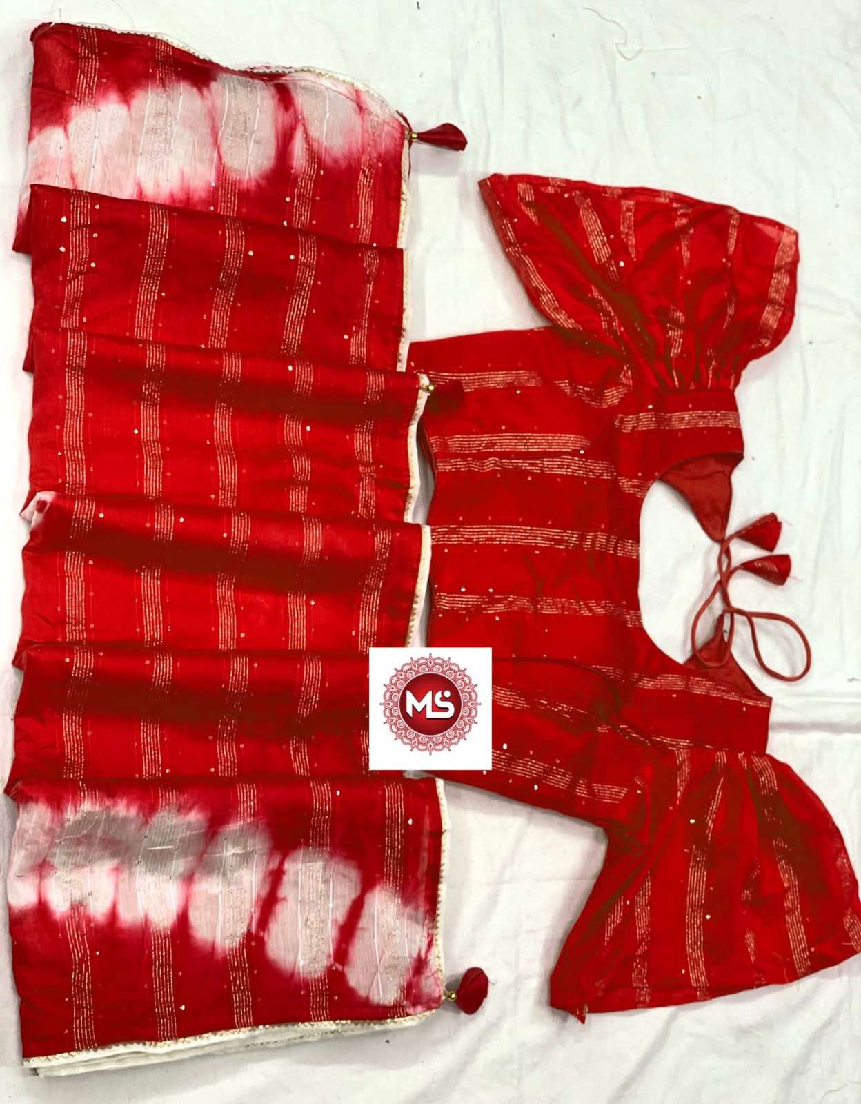 MS BRAND SIBORI VISCOSE SEQUENCE SAREE 