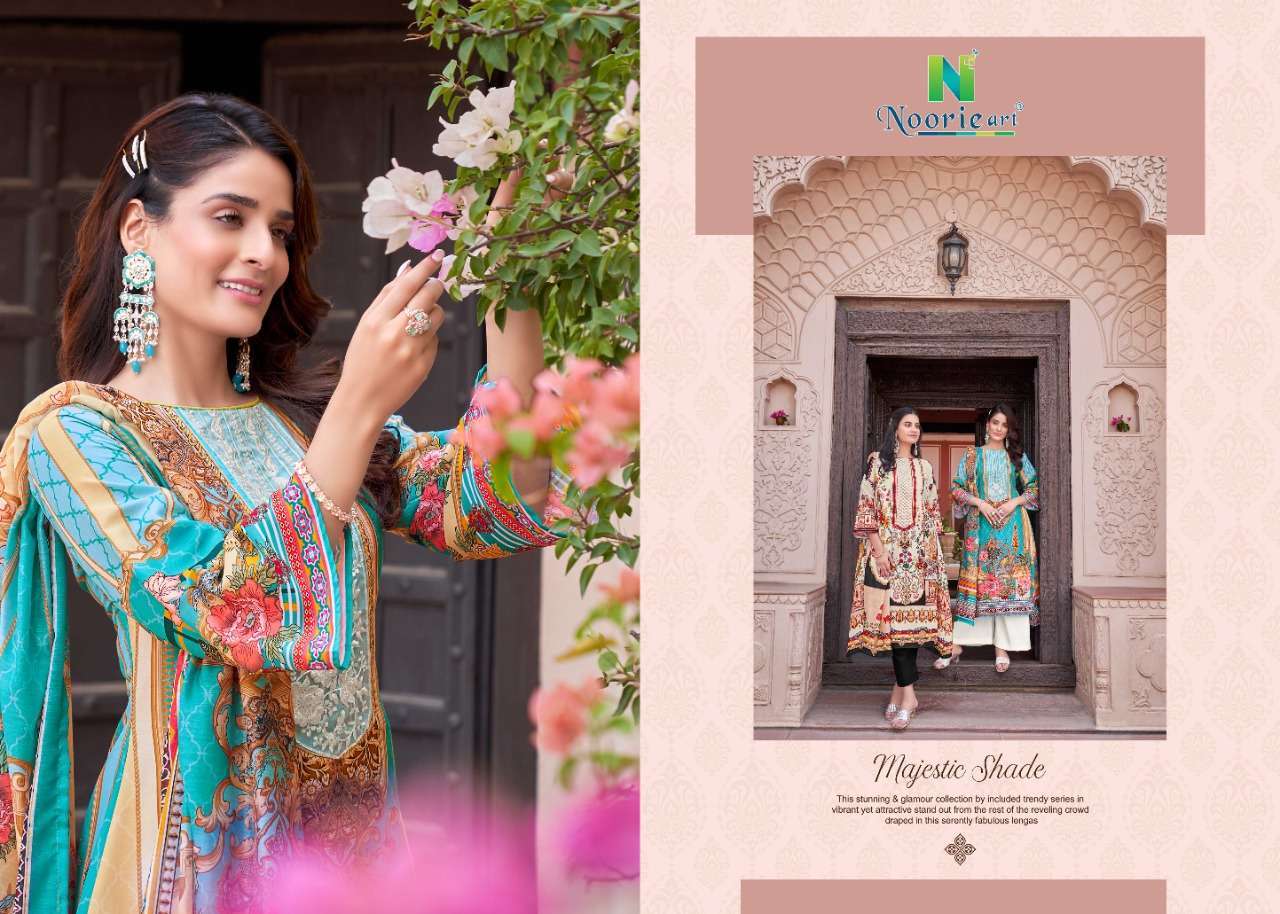 noorie art noor e ishq series 1001-1006 pure superior jam satin suit
