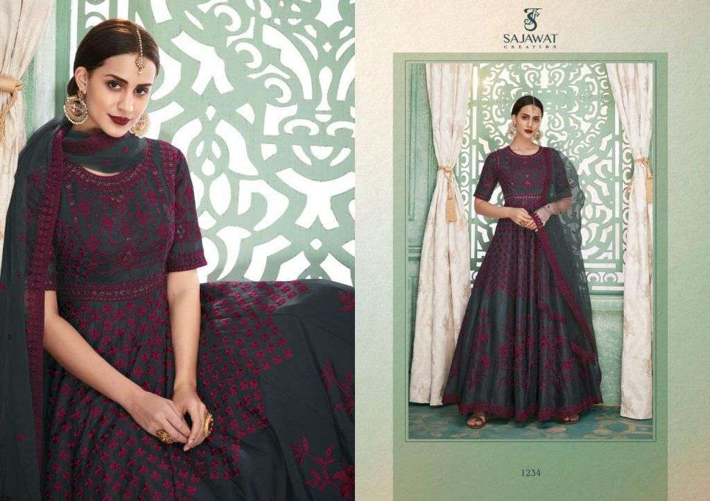 SAJAWAT CREATION KALISTA DESIGNER SOFT SILK SUIT 