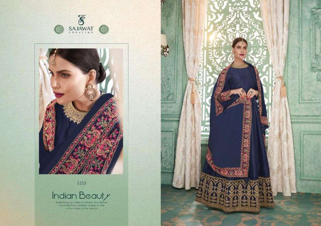SAJAWAT CREATION KALISTA DESIGNER SOFT SILK SUIT 