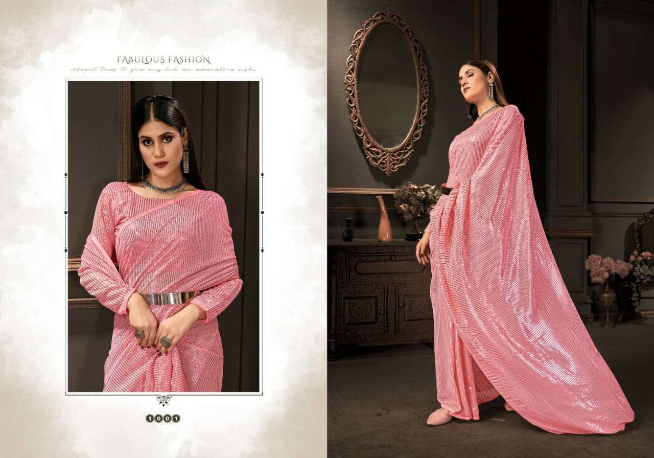 saroj chitchor vol 3 georgette with sequence work saree wholesaler