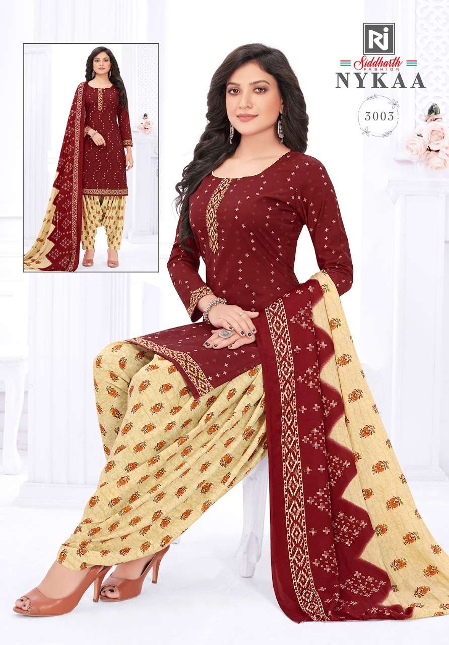 Siddharth Nykaa vol-3 series 3001-3014 pure cotton suit