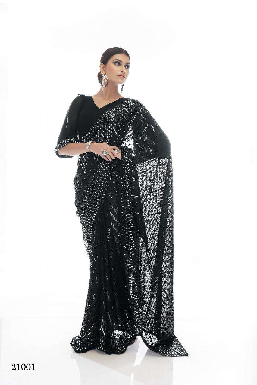 arya designs swarna vol 3 series 21001-21006 georgette saree