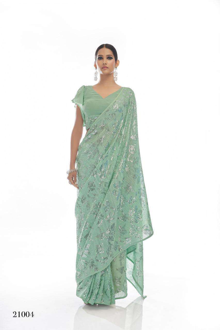 arya designs swarna vol 3 series 21001-21006 georgette saree