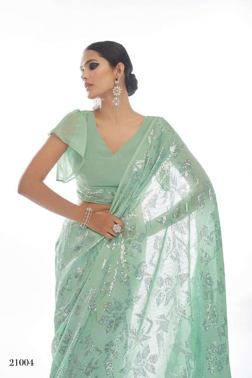 arya designs swarna vol 3 series 21001-21006 georgette saree