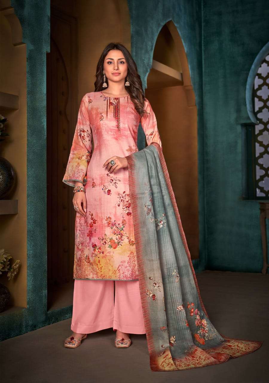 bemitex coral series 58001-58006 pure cambric cotton suit 