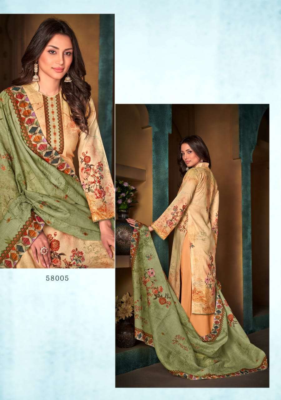 bemitex coral series 58001-58006 pure cambric cotton suit 