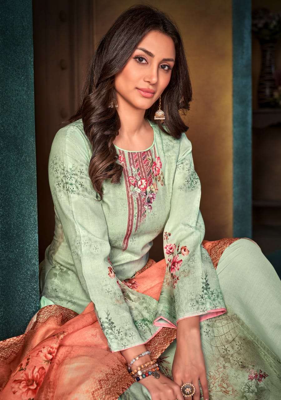 bemitex coral series 58001-58006 pure cambric cotton suit 