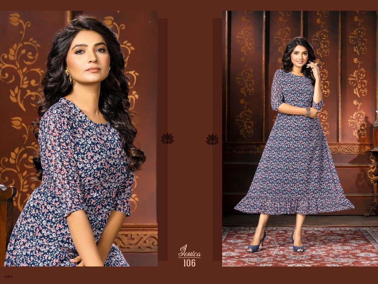 VF India Crackers Vol 1 Fancy Rayon Frock Kurti Catalog Supplier at Best  rate