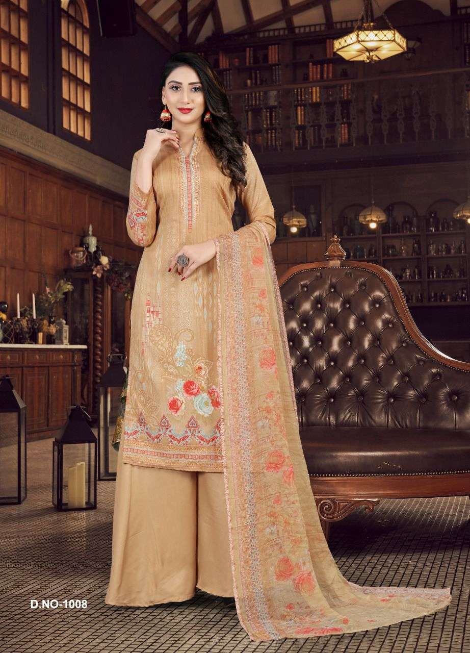 Raajshree Vintage Vol-1 By SSC Soft Cotton Neck Designing suit