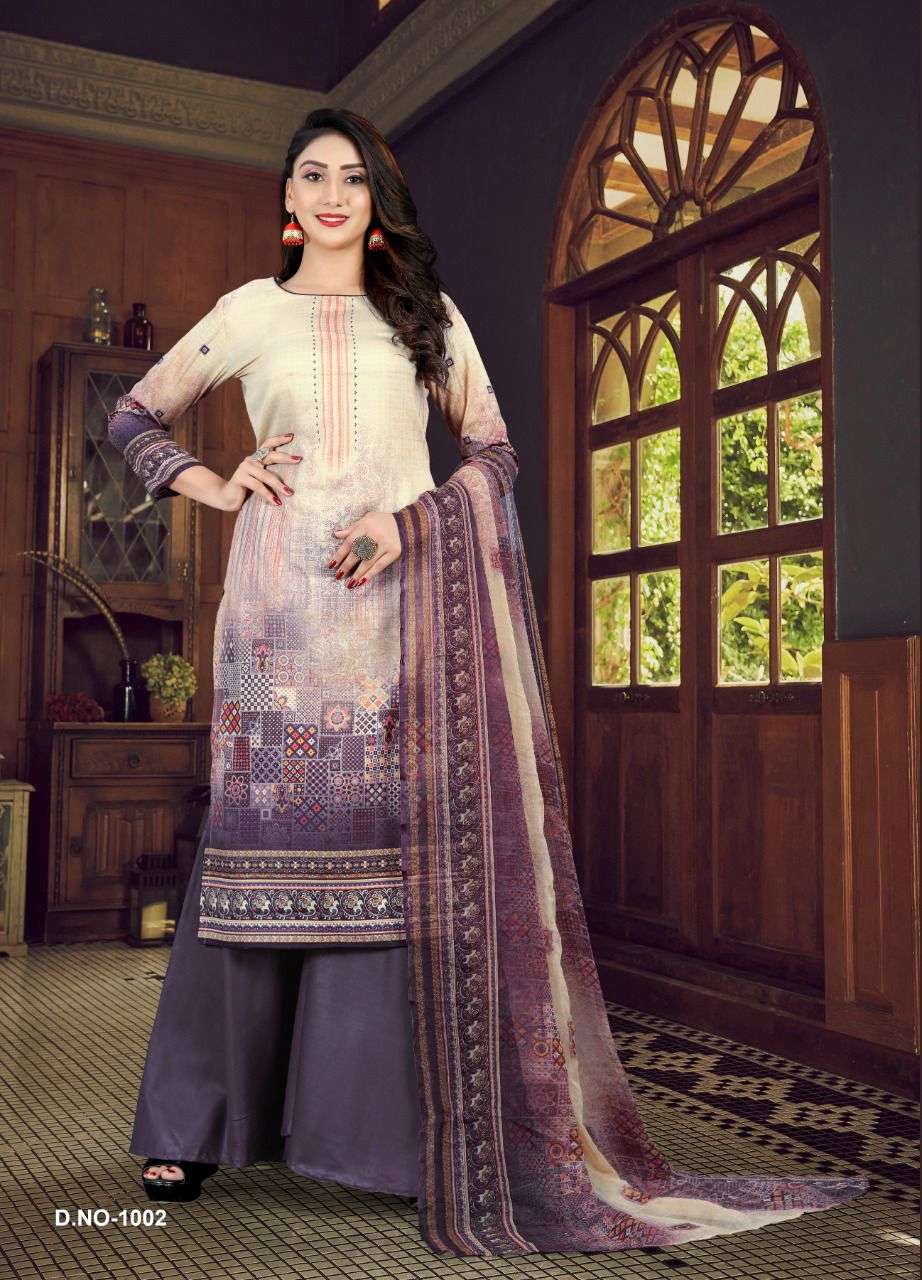 Raajshree Vintage Vol-1 By SSC Soft Cotton Neck Designing suit
