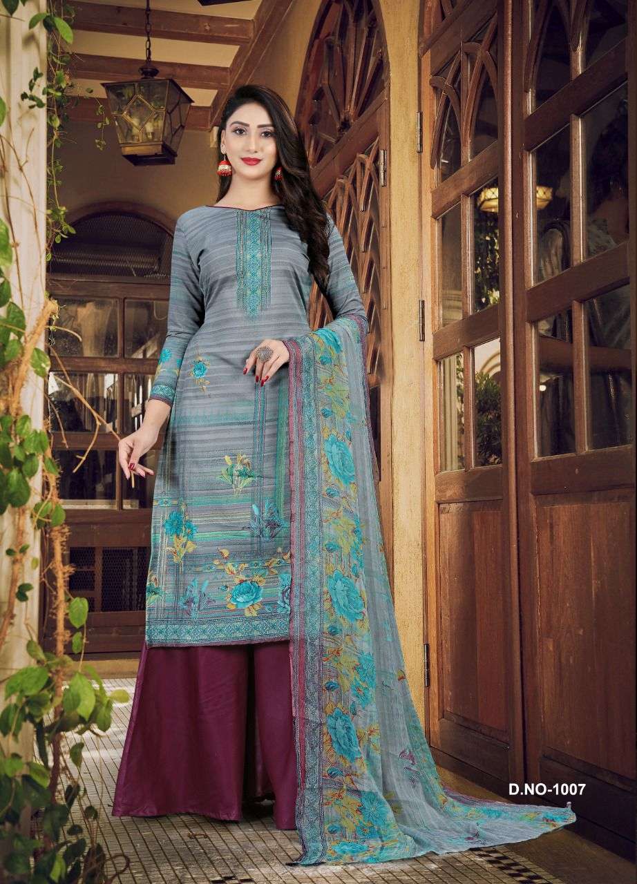 Raajshree Vintage Vol-1 By SSC Soft Cotton Neck Designing suit