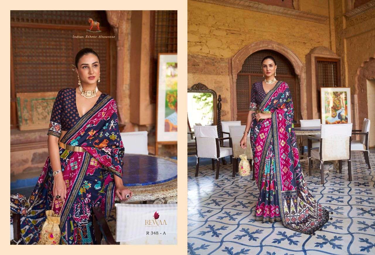 REWAA HERITAGE DESIGNER SMOOTH PATOLA SAREE 