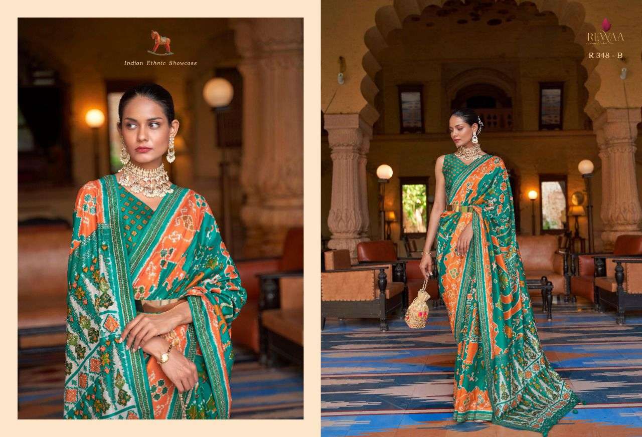 REWAA HERITAGE DESIGNER SMOOTH PATOLA SAREE 