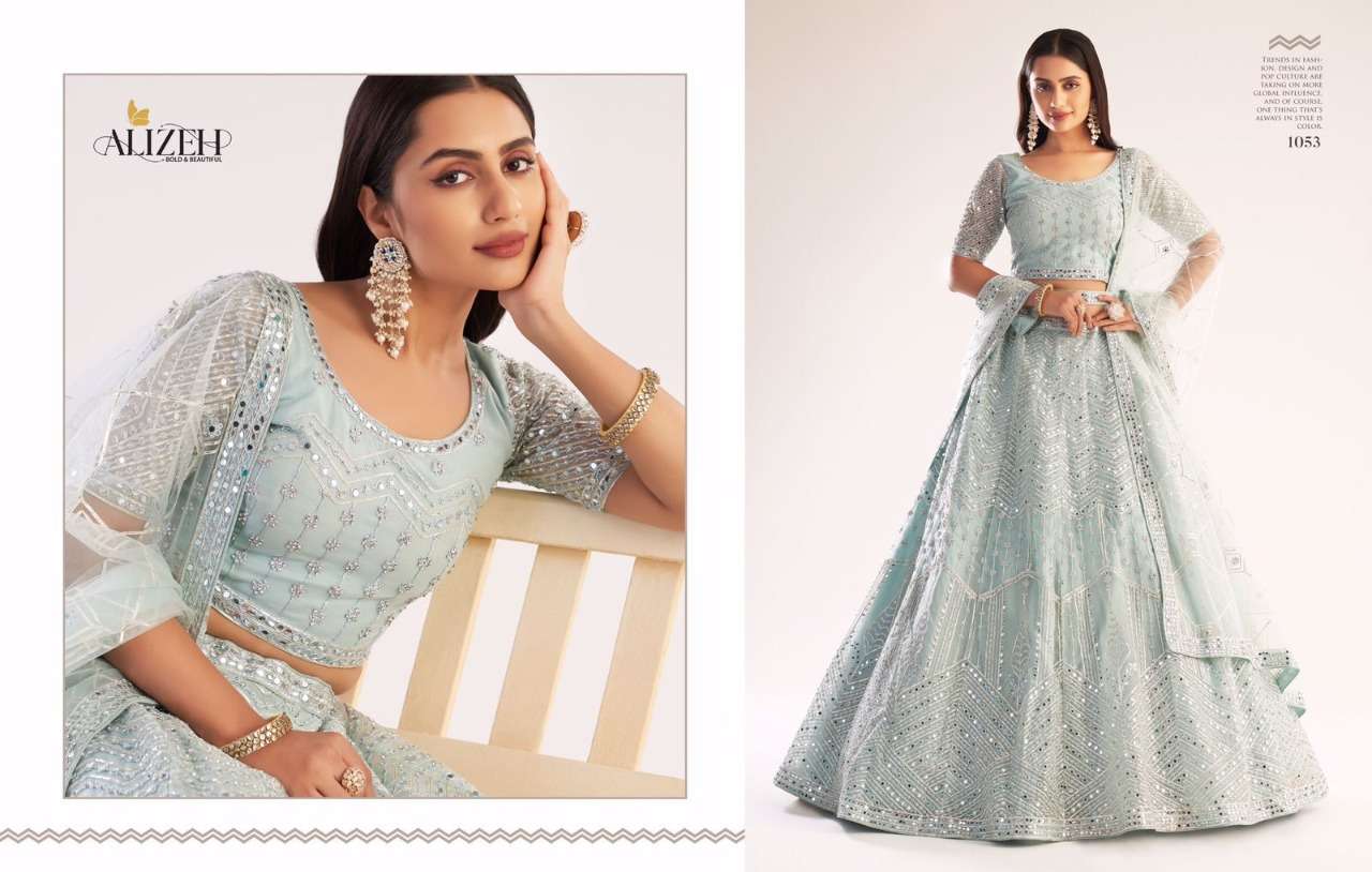 ALIZEH OFFICIAL BRIDAL HERITAGE PREMIUM COLLECTION DESIGNER BUTTERFLY NET SUIT 