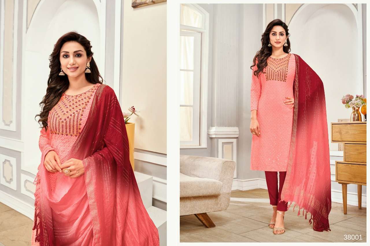 artio popcorn series 38001-38006 rayon readymade suit