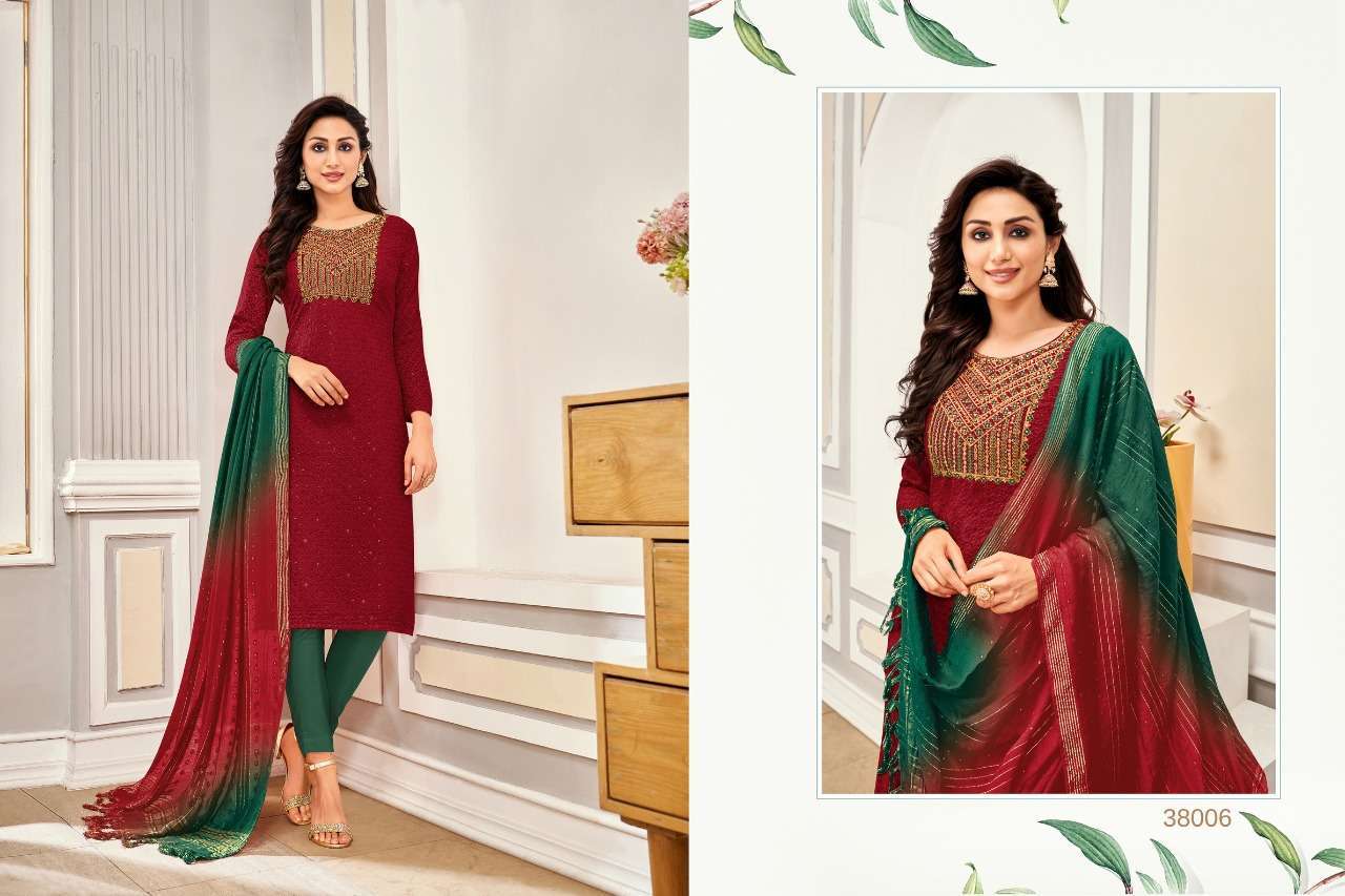 artio popcorn series 38001-38006 rayon readymade suit