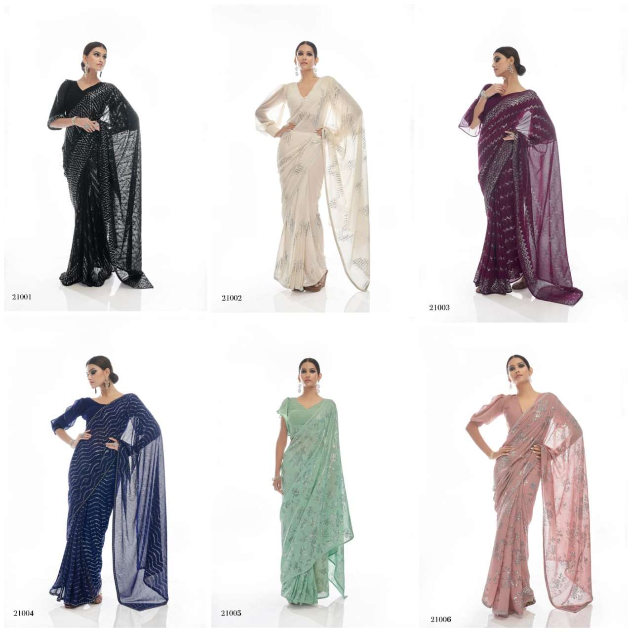 ARYA DESIGNS SWARNA VOL 3 DESIGNER GEORGETTE SAREE