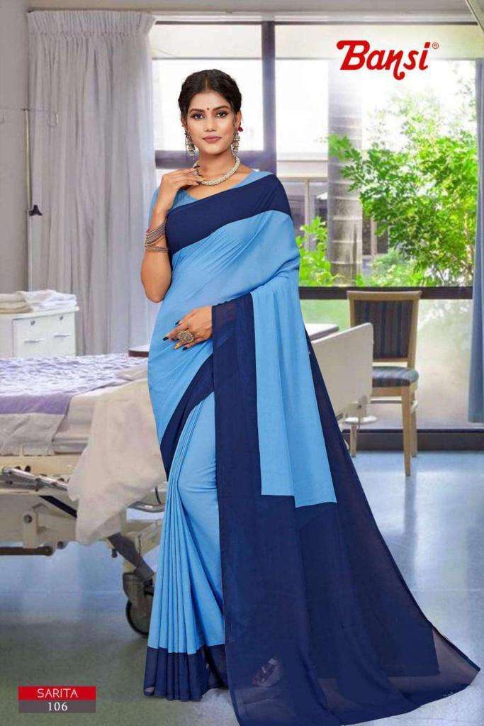 Grey And Black Tripura Cotton Corporate Uniform Saree– Uniform Sarees