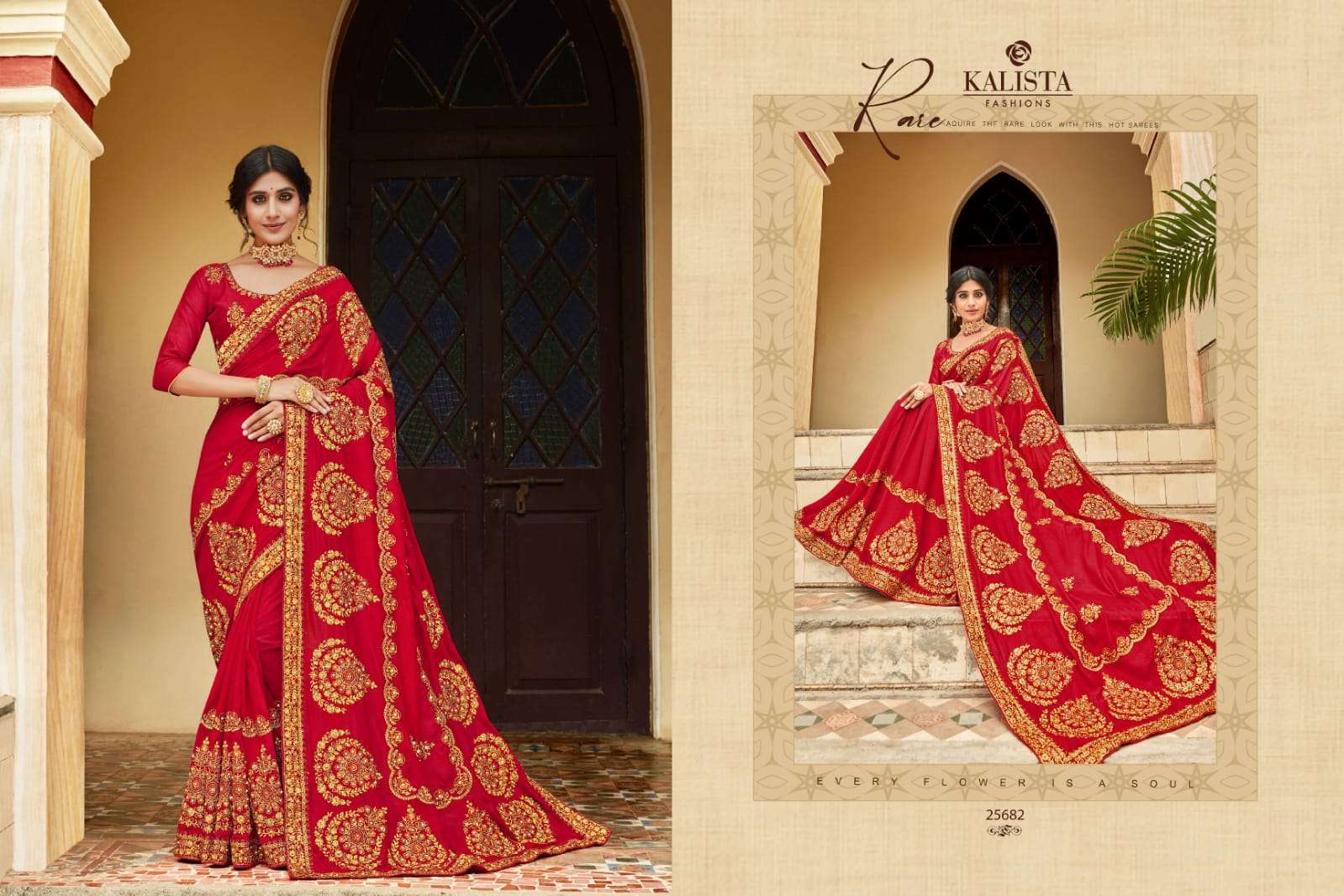 kalista sanaya 25677-25682 blooming vichitra saree