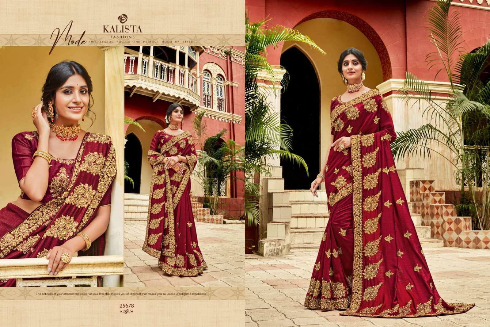 kalista sanaya 25677-25682 blooming vichitra saree