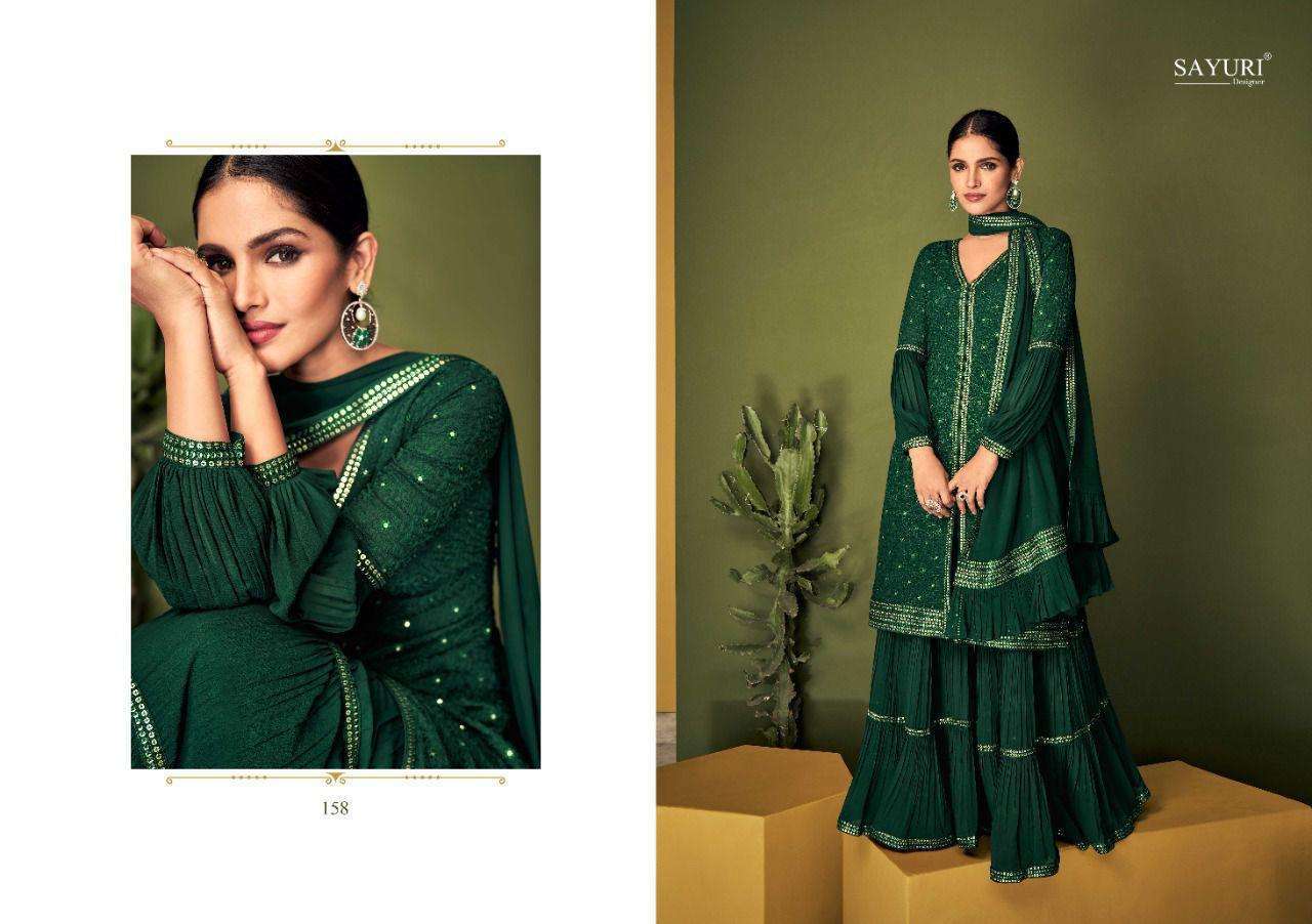sayuri designer colors series 156-158 real georgette suit