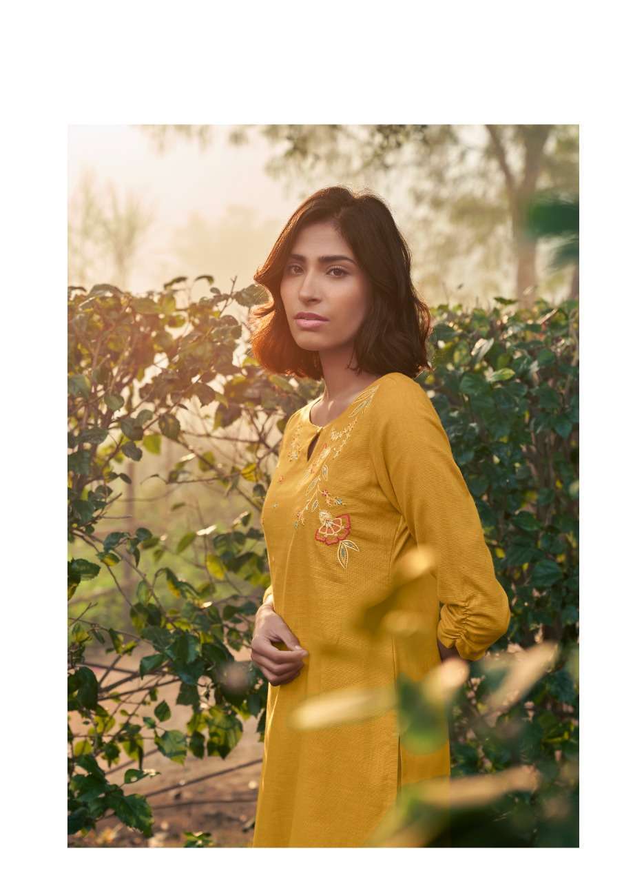 four buttons colors-14 series 2081-2087 heavy cotton kurti 