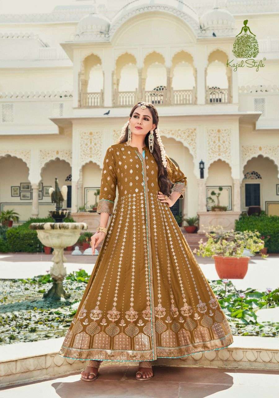 kajal style fashion colorbar vol 8 series 8001-8008 heavy rayon kurti