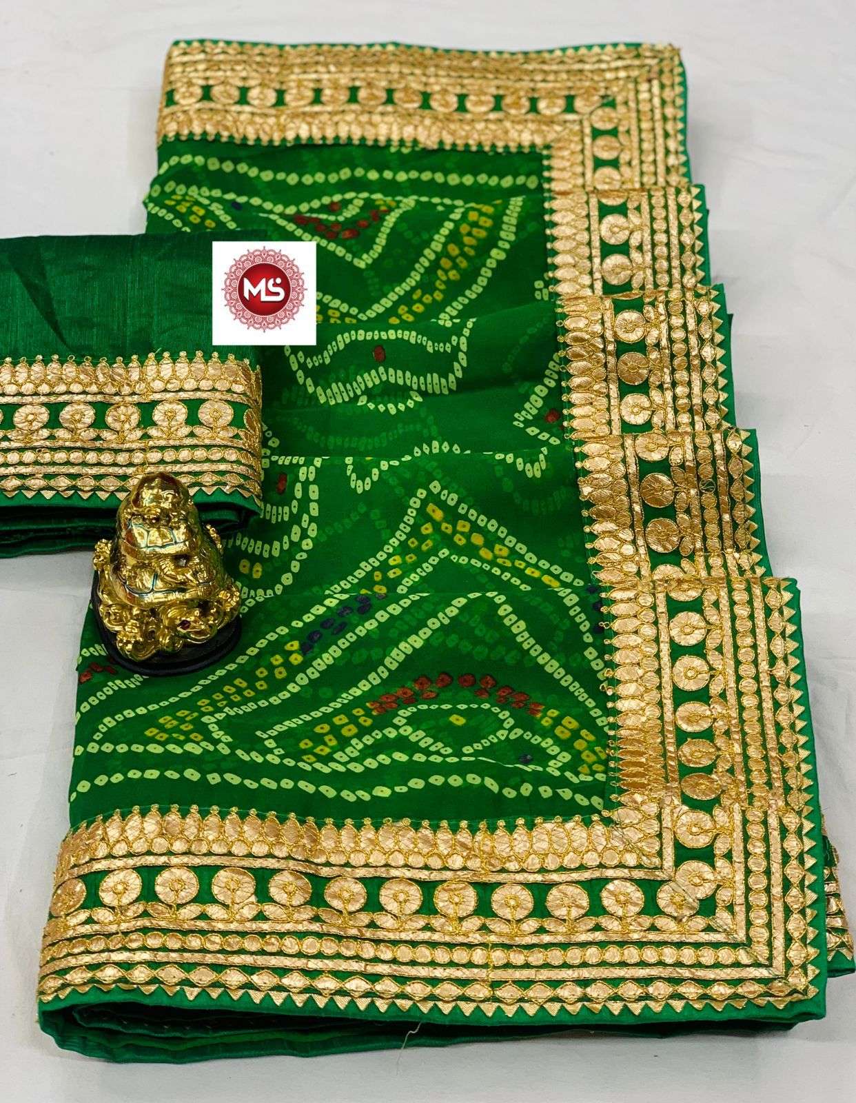 ms brand old bandhini-2 designer georgette saree