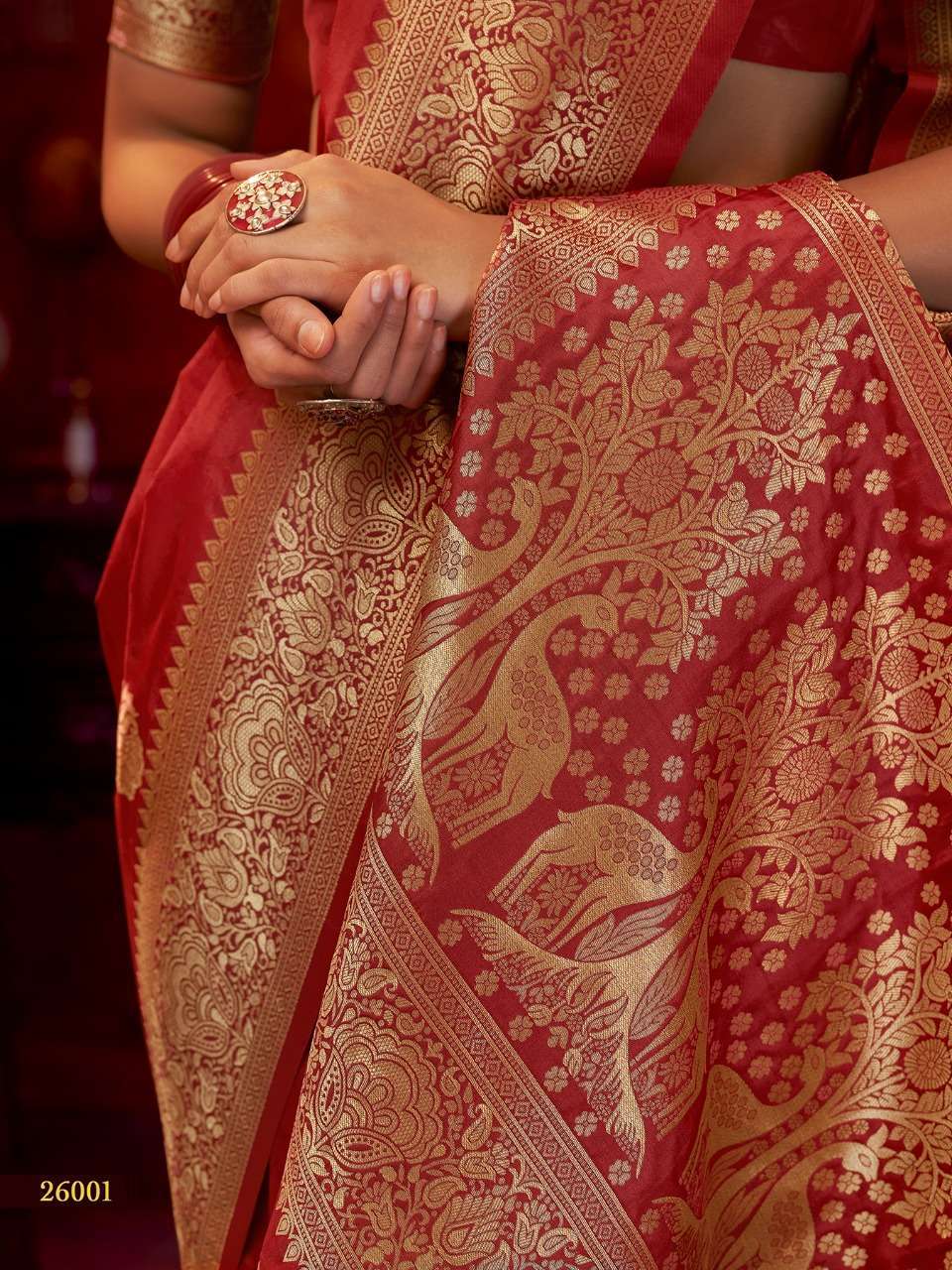 rajpath alekh series 26001-26006 silk soft banarasi saree