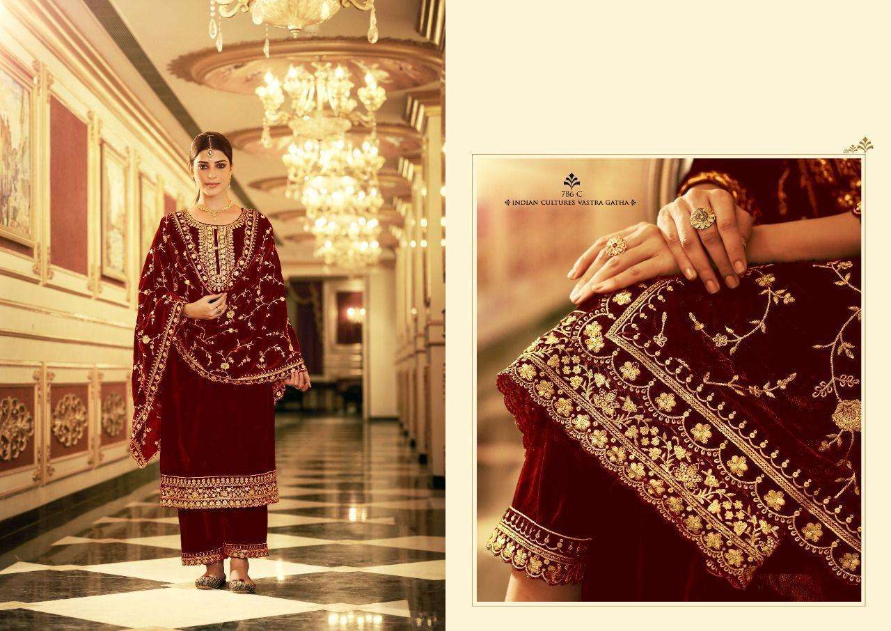 sargam cora series 786 premium 9000 velvet suit 