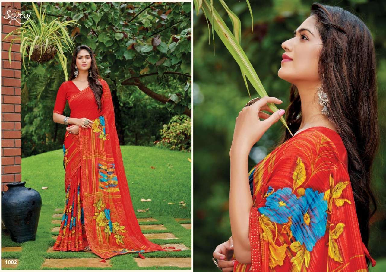 saroj instagram series 1001-1007 georgette saree