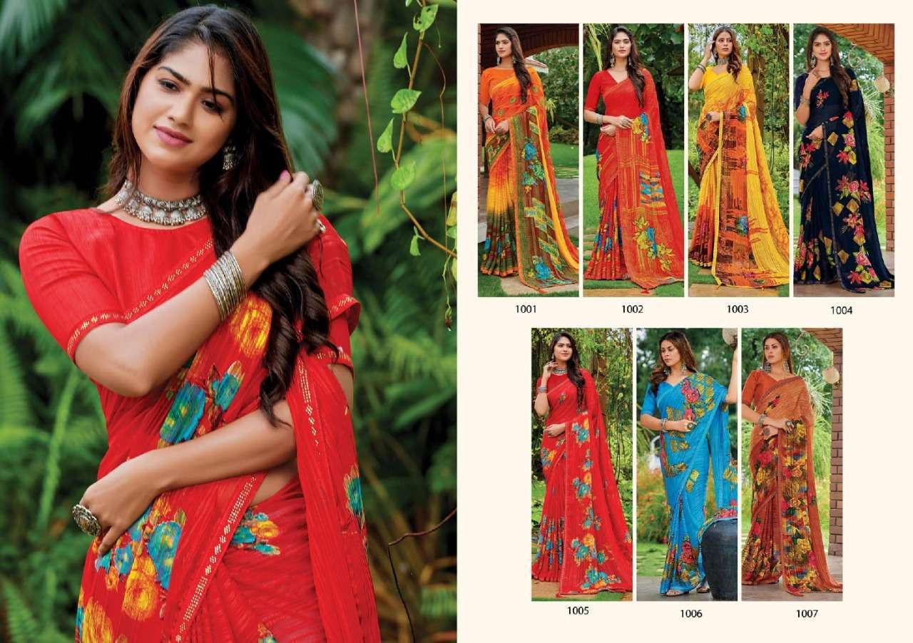 saroj instagram series 1001-1007 georgette saree