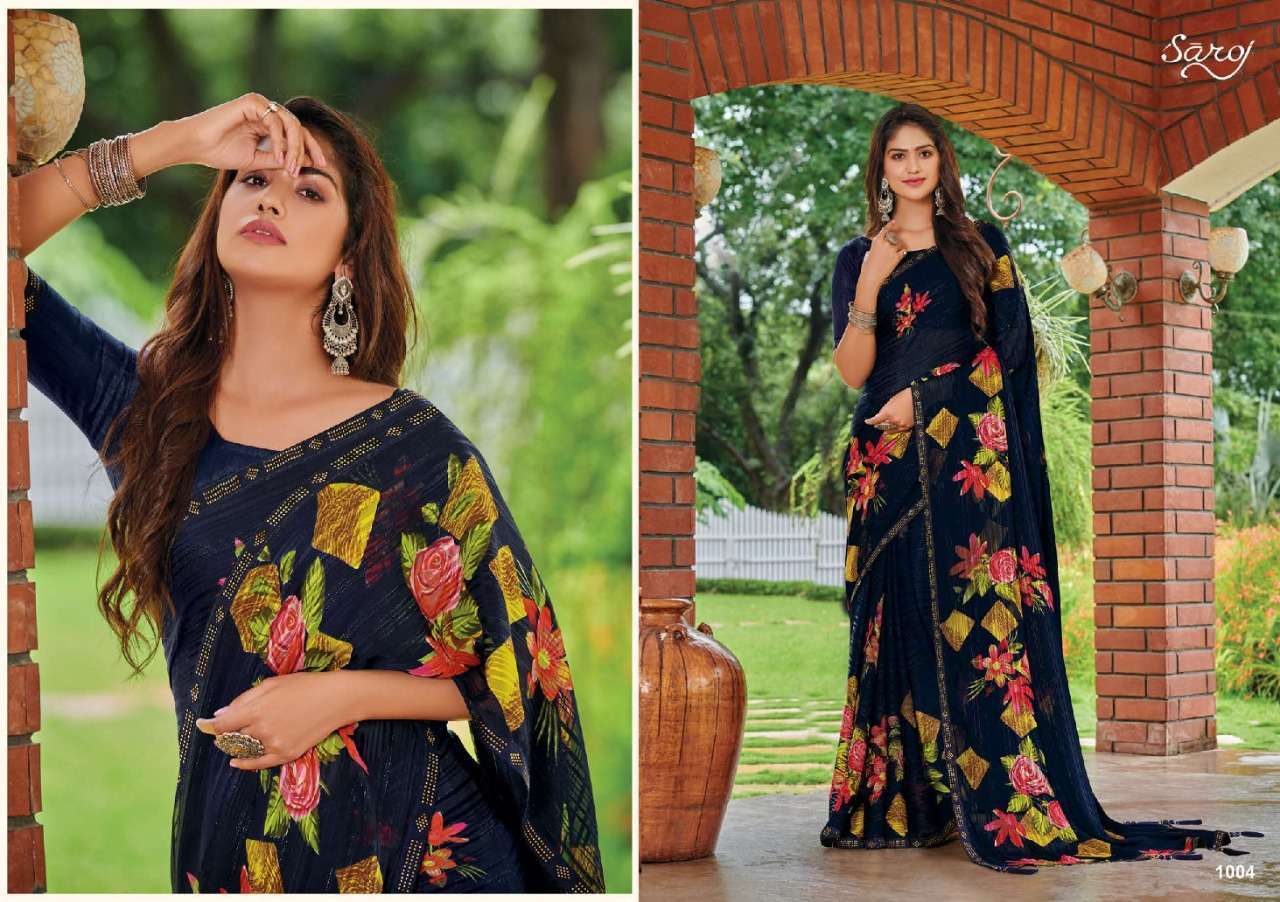 saroj instagram series 1001-1007 georgette saree